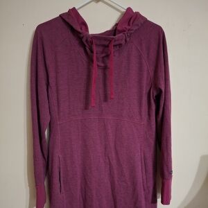 Columbia Maroon Hoodie Dress